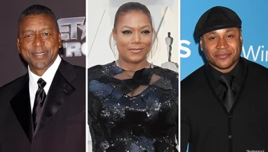 BET announces its first-ever board of advisors, which includes (L-R) Bob Johnson, Queen Latifah and LL Cool J. (Credit: Shutterstock)