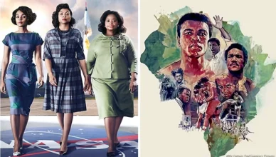 Hidden Figures and When We Were Kings (Credit: 20th Century Fox and Gramercy Pictures)