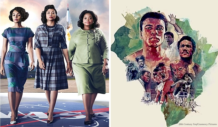 Hidden Figures and When We Were Kings (Credit: 20th Century Fox and Gramercy Pictures)