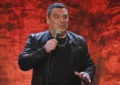 Comedian Carlos Mencia is shown in a screengrab from his " Here I Am" stand-up special. (Credit: YouTube/Grande Comedy)(