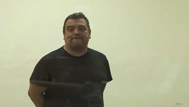 Carlos Mencia made his first appearance at the Van Nuys Courthouse in Los Angeles in connection with tax-related charges on Monday, June 22, 2026 (Credit: KTLA/YouTube)