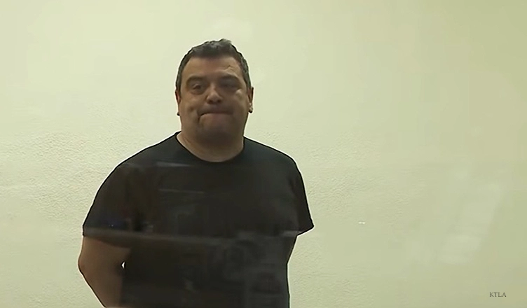 Carlos Mencia made his first appearance at the Van Nuys Courthouse in Los Angeles in connection with tax-related charges on Monday, June 22, 2026 (Credit: KTLA/YouTube)