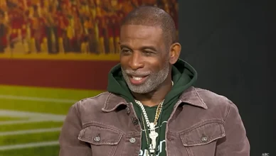 Deion Sanders shared an update on his cancer journey during an interview on Good Morning America, June 9, 2026. (Credit: ABC)