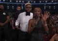 Druski and Keke Palmer shared a brief exchange during the BET Awards on Sunday, June 28, 2026. (Credit: YouTube/BET)