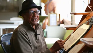 Floyd Norman is shown in the film "Floyd Norman: An Animated Life" (Credit: Fiore Media Group)