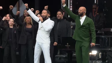 Common and John Legend performed at the Obama Presidential Center opening in Chicago on June 18, 2026. (Credit: Obama Foundation/YouTube)