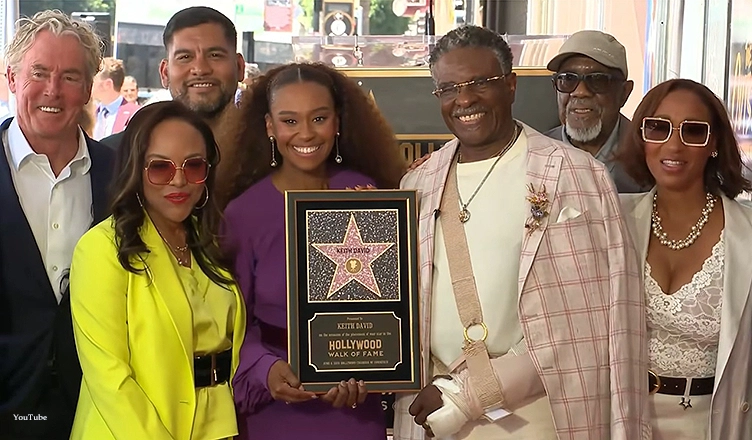 Keith David was honored with a star on the Hollywood Walk of Fame on Thursday, June 4, 2026. (Credit: YouTube/Hollywood Walk of Fame)