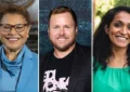 Los Angeles Mayor Karen Bass, Reality Star Spencer Pratt and City Councilwoman Nithya Raman. (Credit: Handout Photos and Popular Images)