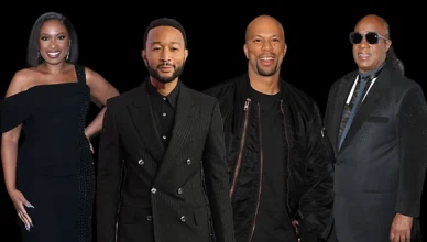 The list of performers at the grand opening of the Obama Presidential Center Museum includes Jennifer Hudson, John Legend, Common and Stevie Wonder. (Credit: Feature Flash and Popular Images)