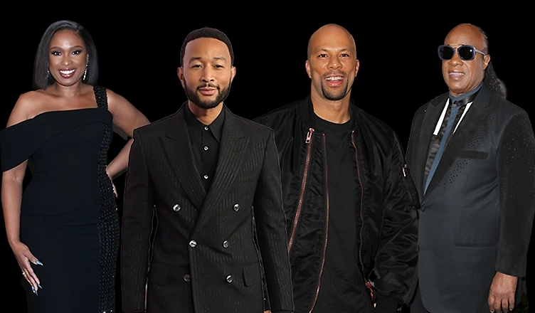 The list of performers at the grand opening of the Obama Presidential Center Museum includes Jennifer Hudson, John Legend, Common and Stevie Wonder. (Credit: Feature Flash and Popular Images)