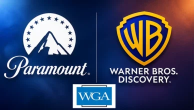 Paramount Warner Bros WGA Logos