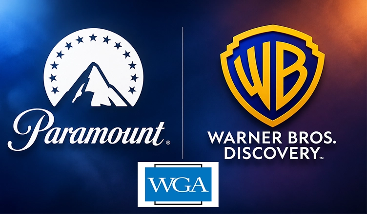 Paramount Warner Bros WGA Logos
