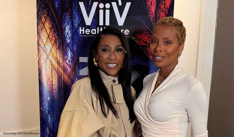 Dr. Jackie Walters and Eva Marcille at ViiV Healthcare’s NABJ Plenary Separation of Church & Sex: Faith and the Fight Against HIV at NABJ 2026 in Atlanta on August 14, 2026. (Credit: ViiV Healthcare)