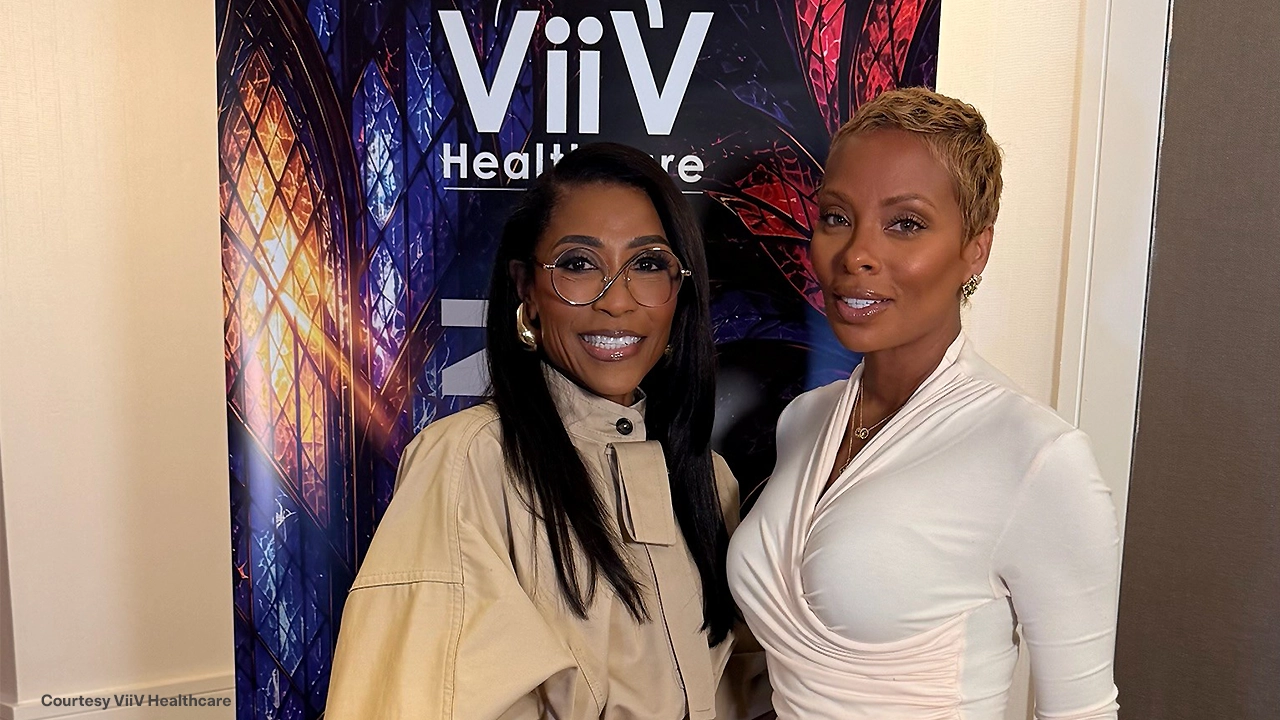 Dr. Jackie Walters and Eva Marcille at ViiV Healthcare’s NABJ Plenary Separation of Church & Sex: Faith and the Fight Against HIV at NABJ 2026 in Atlanta on August 14, 2026. (Credit: ViiV Healthcare)