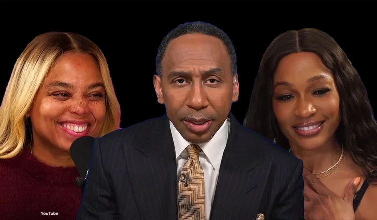 Jemelle Hill, Stephen A. Smith and Cari Champion (Credit: YouTube)