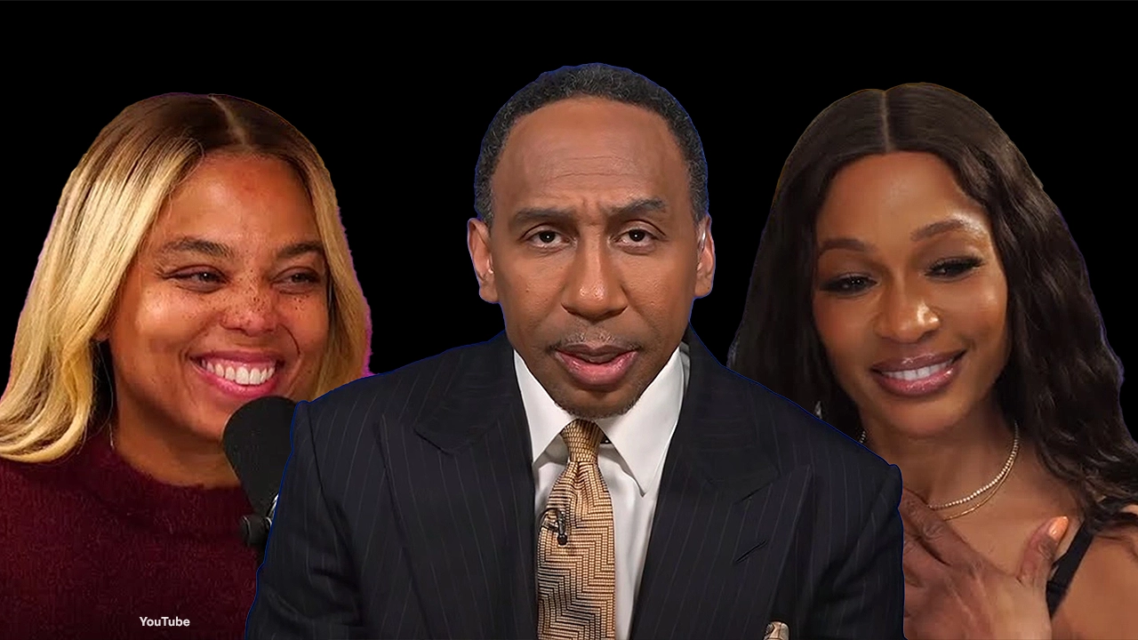 Jemelle Hill, Stephen A. Smith and Cari Champion (Credit: YouTube)
