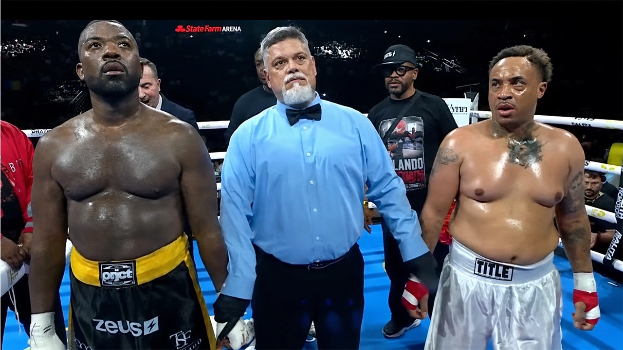Ray J defeated actor Orlando Brown via unanimous decision during their fight at State Farm Arena on August 15, 2026 in Atlanta, Georgia. (Credit: X.com/No Jumper)