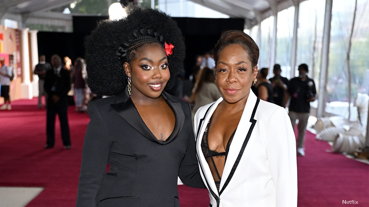 Alijah Kai and Tichina Arnold attend the Atlanta special screening of Netflix's "A Different World" sequel series on Sept. 21, 2026. (Credit: Netflix)