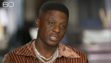 Rapper Boosie Badazz appeared on 60 Minutes Sept. 13, and said he paid $600,000 to two Trump-affiliated political operatives for a presidential pardon that never came. (Credit: CBS)