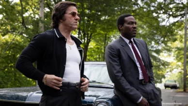 Mark Wahlberg, left, and Yahya Abdul-Mateen II star in By Any Means. (Credit: Paramount Pictures)