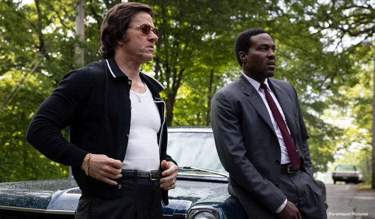 Mark Wahlberg, left, and Yahya Abdul-Mateen II star in By Any Means. (Credit: Paramount Pictures)