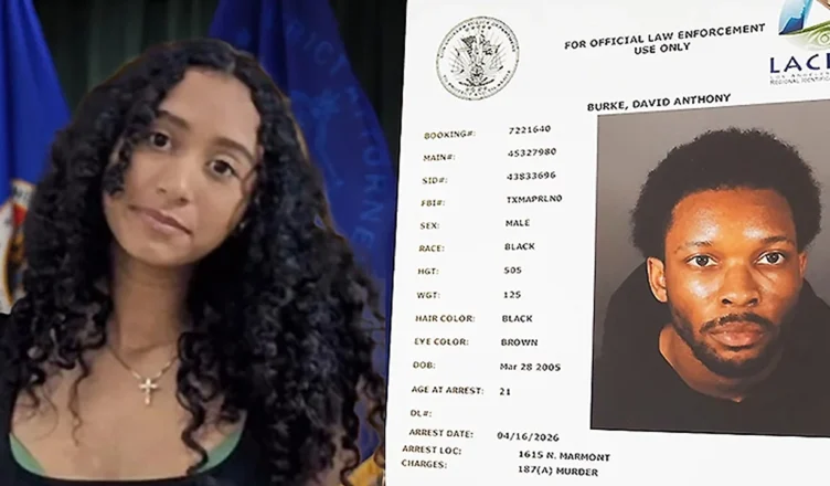 Celeste Rivas Hernandez and D4vd Booking Photo (Credit: Los Angeles County D.A.'s Office)