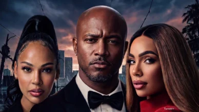 The new physiological thriller Forever This Ring stars (L-R) La’Myia Good, Taye Diggs, Erica Mena. (Credit: Turnstr+)