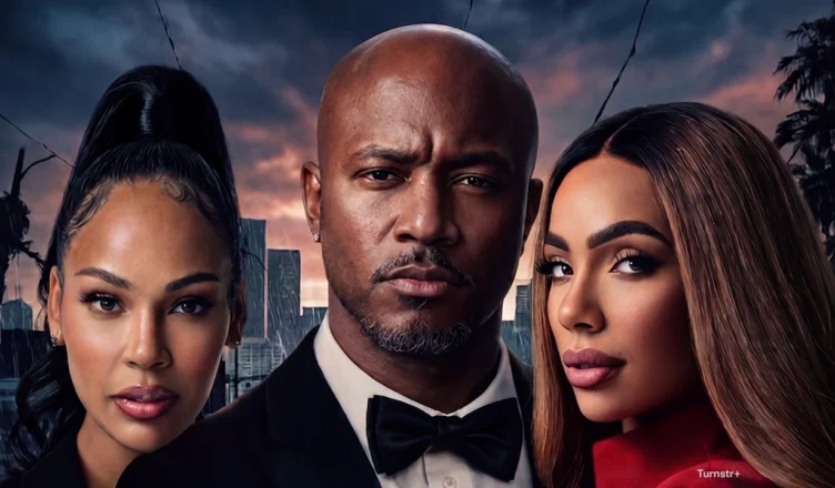The new physiological thriller Forever This Ring stars (L-R) La’Myia Good, Taye Diggs, Erica Mena. (Credit: Turnstr+)