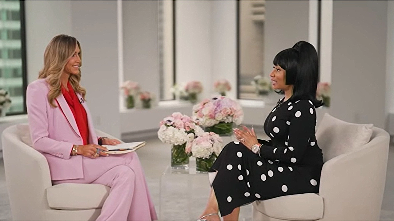 Nicki Minaj discussed the upcoming elections and President Donald Trump in an interview on on Fox News, Saturday, Sept. 26. (Credit: Fox News)