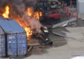 Three people were killed and another person was rushed to a hospital from injuries sustained when an NBC4 Los Angeles helicopter crashed while covering a deadly traffic collision on Tuesday, Aug. 15, 2026. (Credit: YouTube/ABC7)