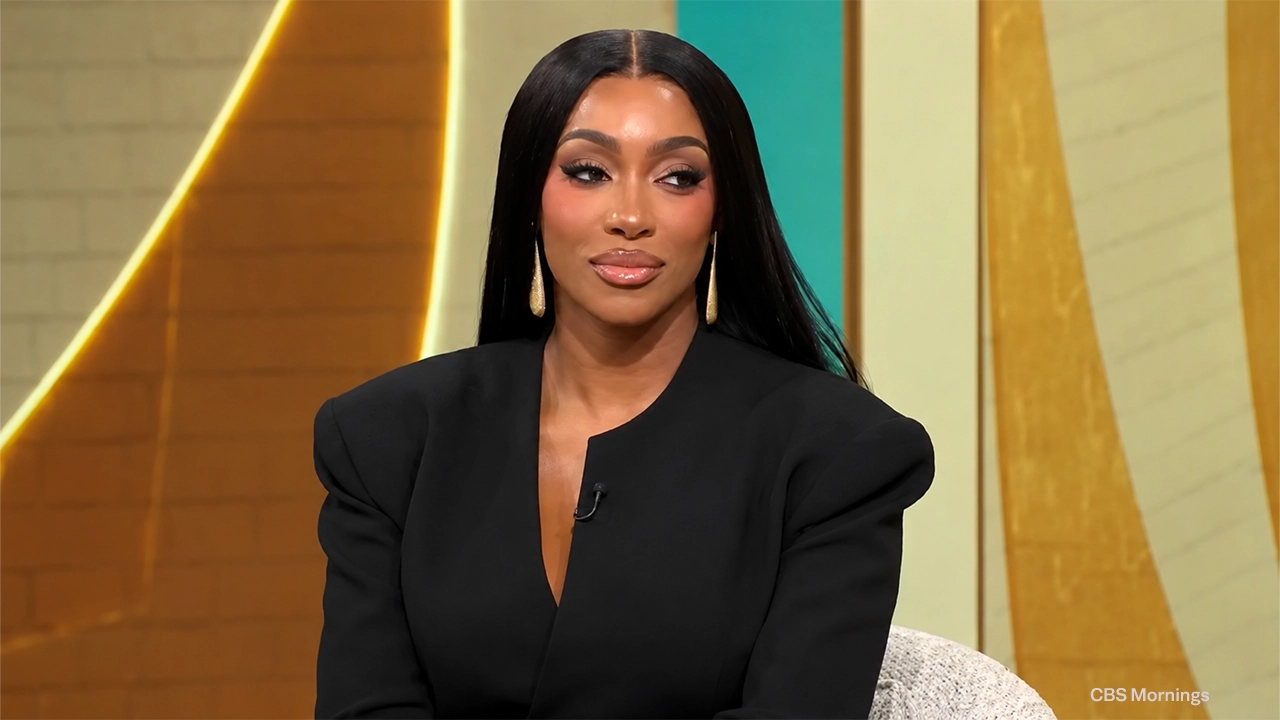 Porsha Williams appeared on CBS Mornings to detail her health scare and emergency surgery on Friday, September 18, 2026. (Credit: CBS)