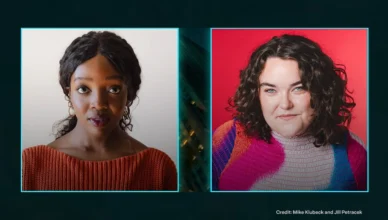 (L-R) Saidah Belo-Osagie and Grace Reiter are joining SNL for season 52. (Credit: Mike Klubeck and Jill Petracek via NBC)