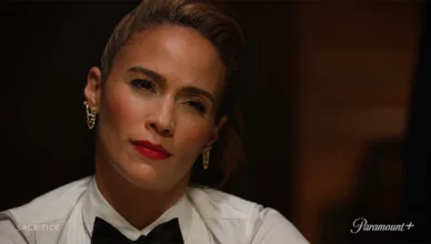 Paula Patton in Sacrifice season 2. (Credit: Paramount+)
