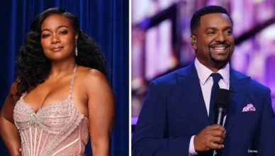 Tatyana Ali and Alfonso Ribeiro on ‘Dancing With the Stars’. (Credit: Andrew Eccles/Disney and Eric McCandless/ Disney via Getty Images)