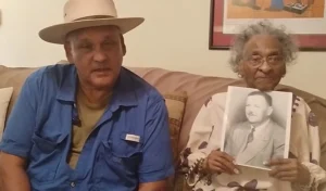 Vernon Dahmer's son and widow. (Credit: Facebook)