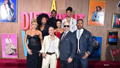 The cast of Netflix's A Different World sequel series hit the red carpet for the premiere in Atlanta on September 21, 2026. (Credit: Netflix)