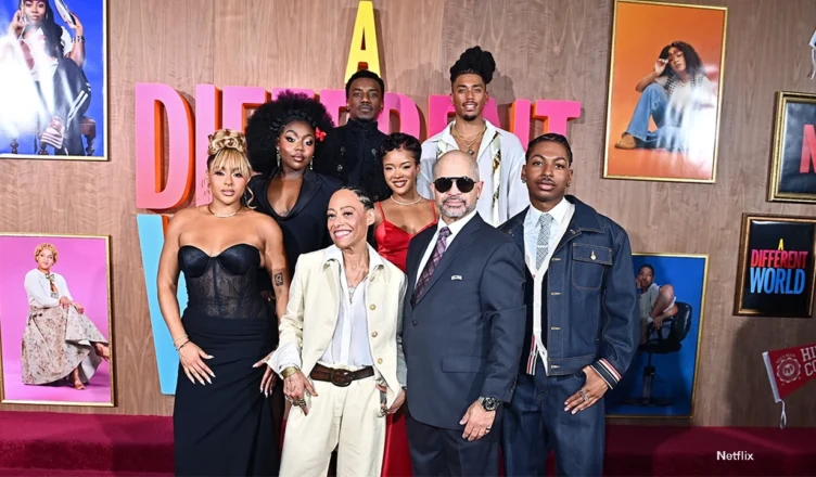 The cast of Netflix's A Different World sequel series hit the red carpet for the premiere in Atlanta on September 21, 2026. (Credit: Netflix)