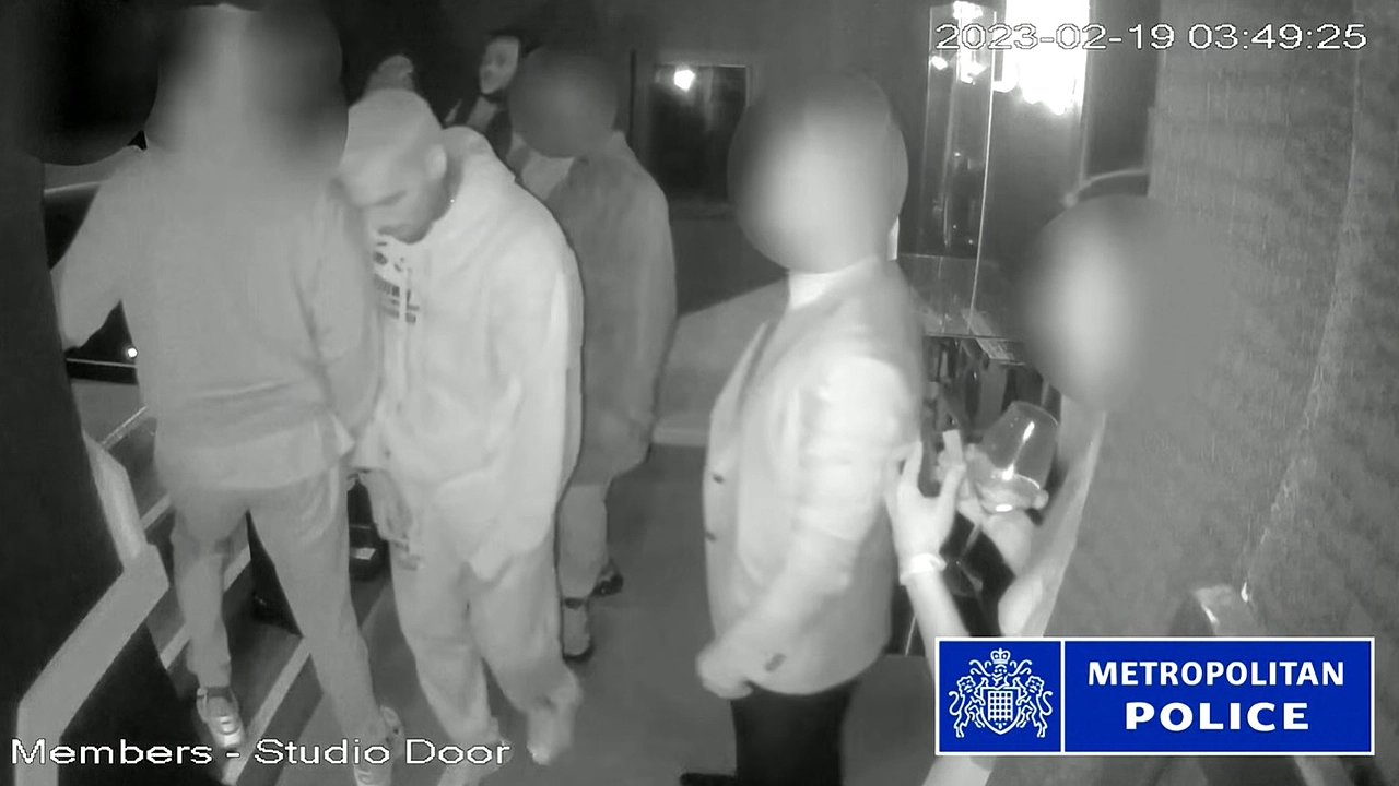 London's Metropolitan Police release CCTV footage of Chris Brown's 2023 nightclub attack. (Credit: Metropolitan Police).