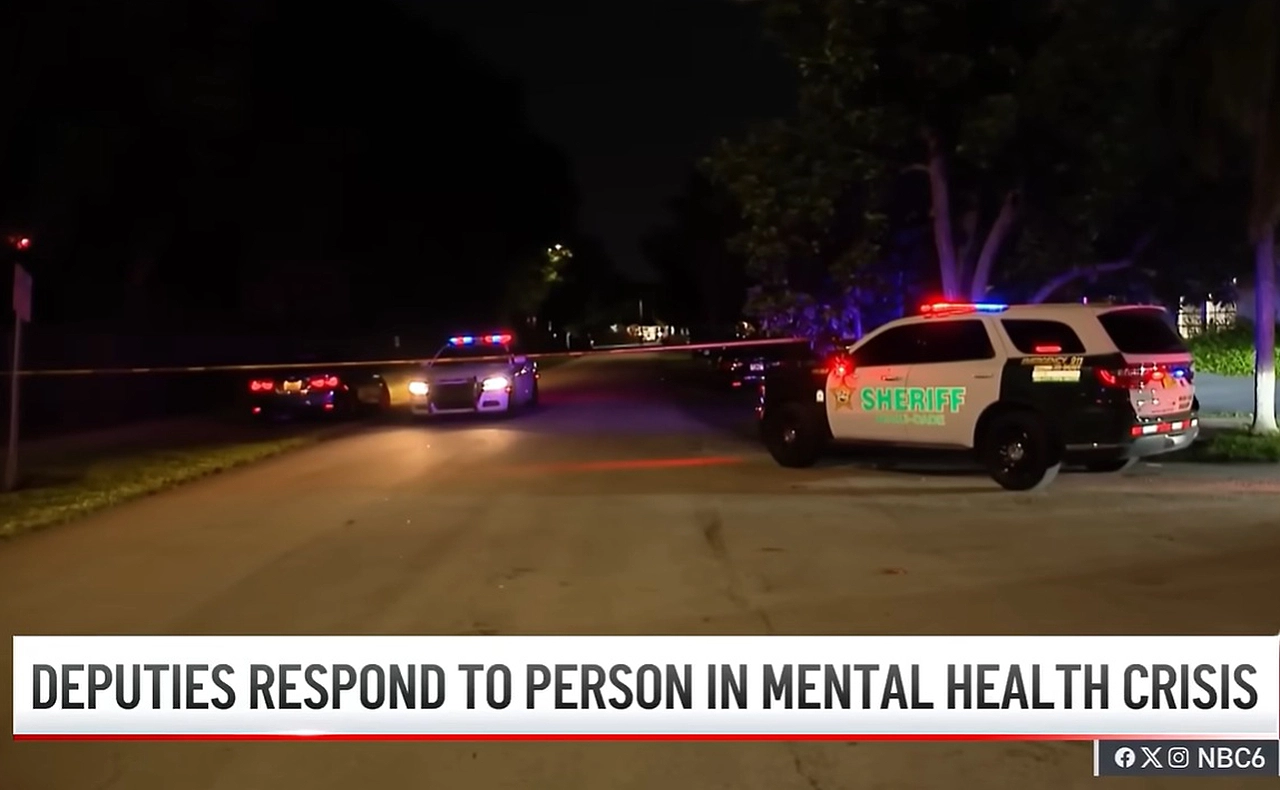 Sheriff's deputies responded to the Miami area home of Perez Hilton on Aug. 4, 2026. (Credit: NBC6 South Florida)