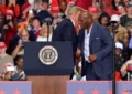 Mike Tyson joined President Donald Trump at a campaign rally for Republican Bruce Blakeman in Syracuse, New York on Friday, October 9, 2026. (Credit: YouTube/USA Today)