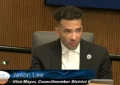 Jason Lee discusses the agenda at the Stockton City Council meeting on October 13, 2026. (Credit: YouTube/City of Stockton)