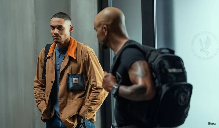 Adain Bradley and Shemar Moore on S.W.A.T. Exiles (Credit: Starz)