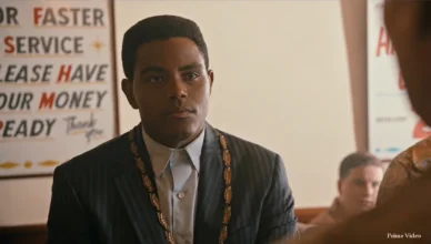 Actor Jaalan Best is shown as Cassius Clay in the trailer for Prime Video series The Greatest. (Credit: Prime Video)