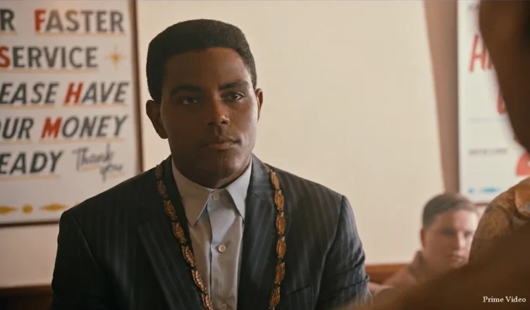 Actor Jaalan Best is shown as Cassius Clay in the trailer for Prime Video series The Greatest. (Credit: Prime Video)