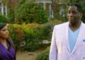 Trina Braxton and husband Von Scales are shown in an episode of The Braxtons. (Credit: WE tv)